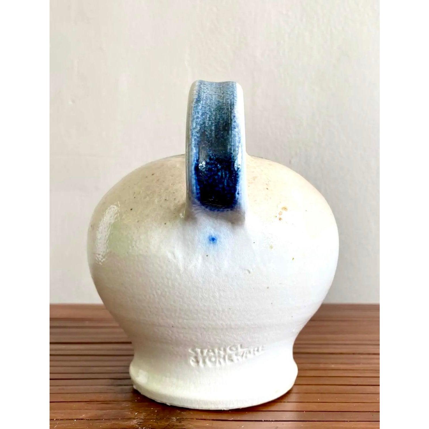 Ende des 20. Jahrhunderts Boho Studio Pottery Krug (Art déco) im Angebot