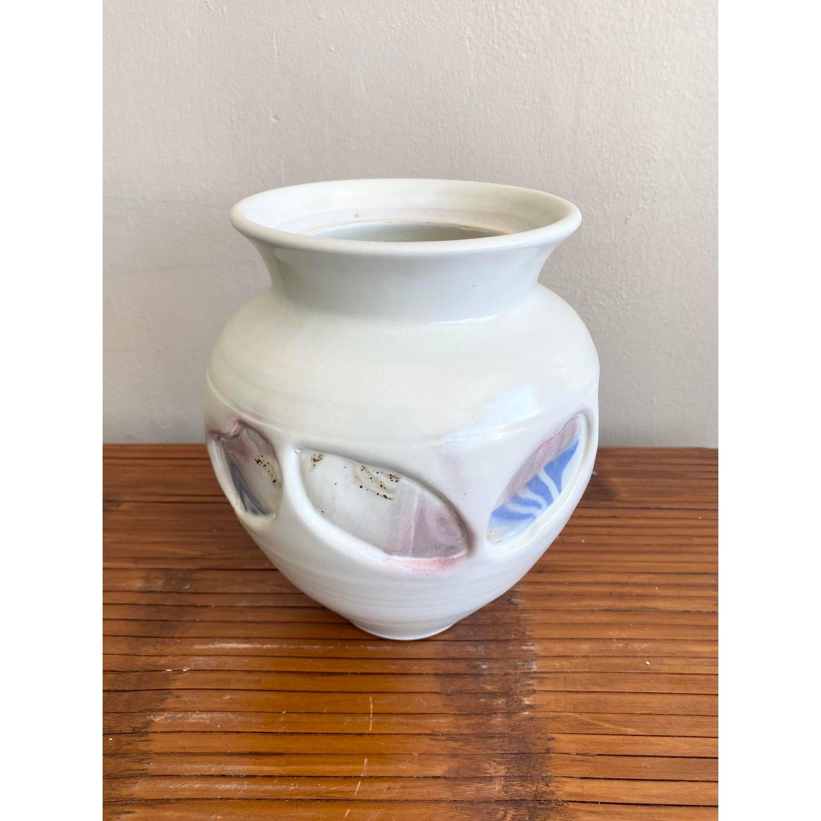 Vaso in ceramica Studio Pottery della fine del XX secolo In condizioni buone in vendita a West Palm Beach, FL