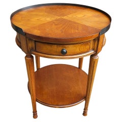 Madera de frutal Bookmatched de finales del siglo XX  Gueridón  Tabla