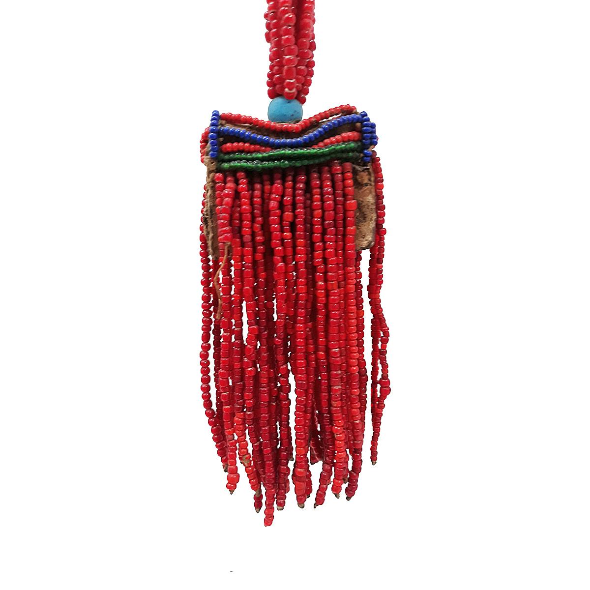 Beads Late 20th Century Women's Headdress from Ethiopia