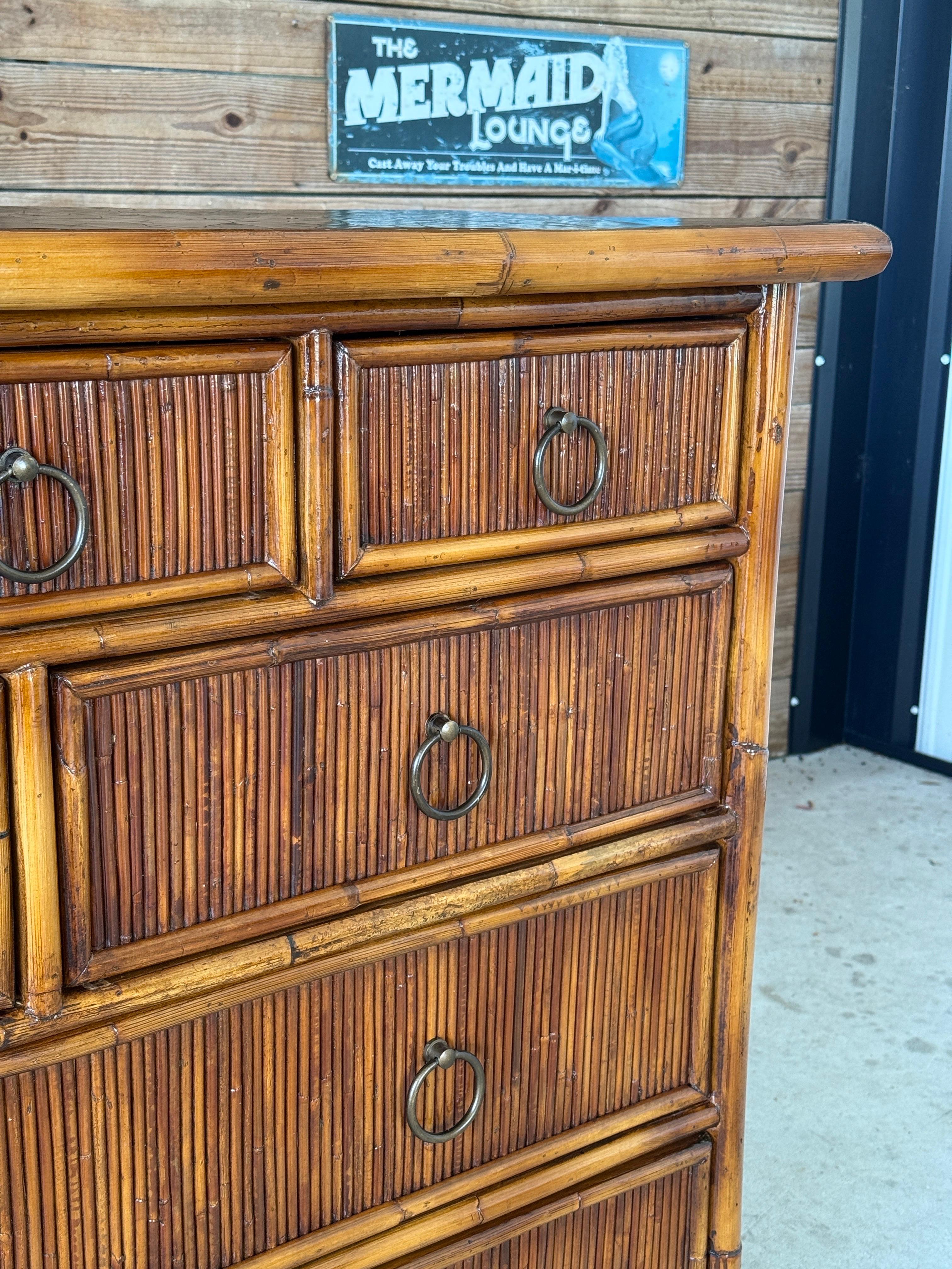Late 20th Century British Colonial Rattan and Black Lacquered Chest by Milling R 5