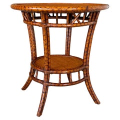 Late 20th Century British Colonial Tortoise Rattan
Cane Round Center Table Late 20th Century British Colonial Tortoise Rattan
Cane Round Center Table