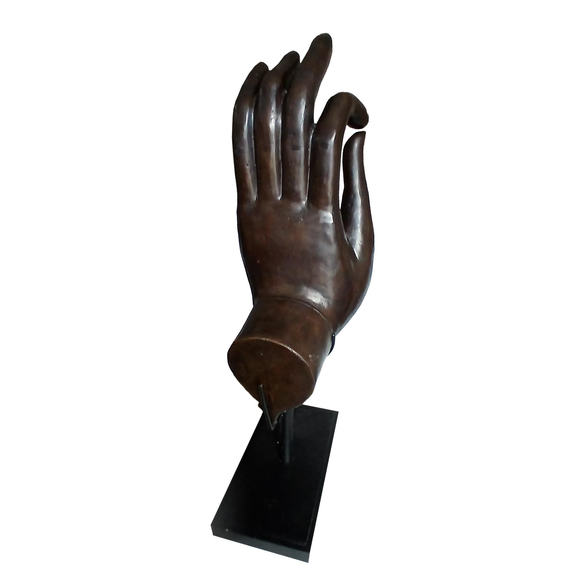 Late 20th Century Bronze Buddha Hand en vente 5