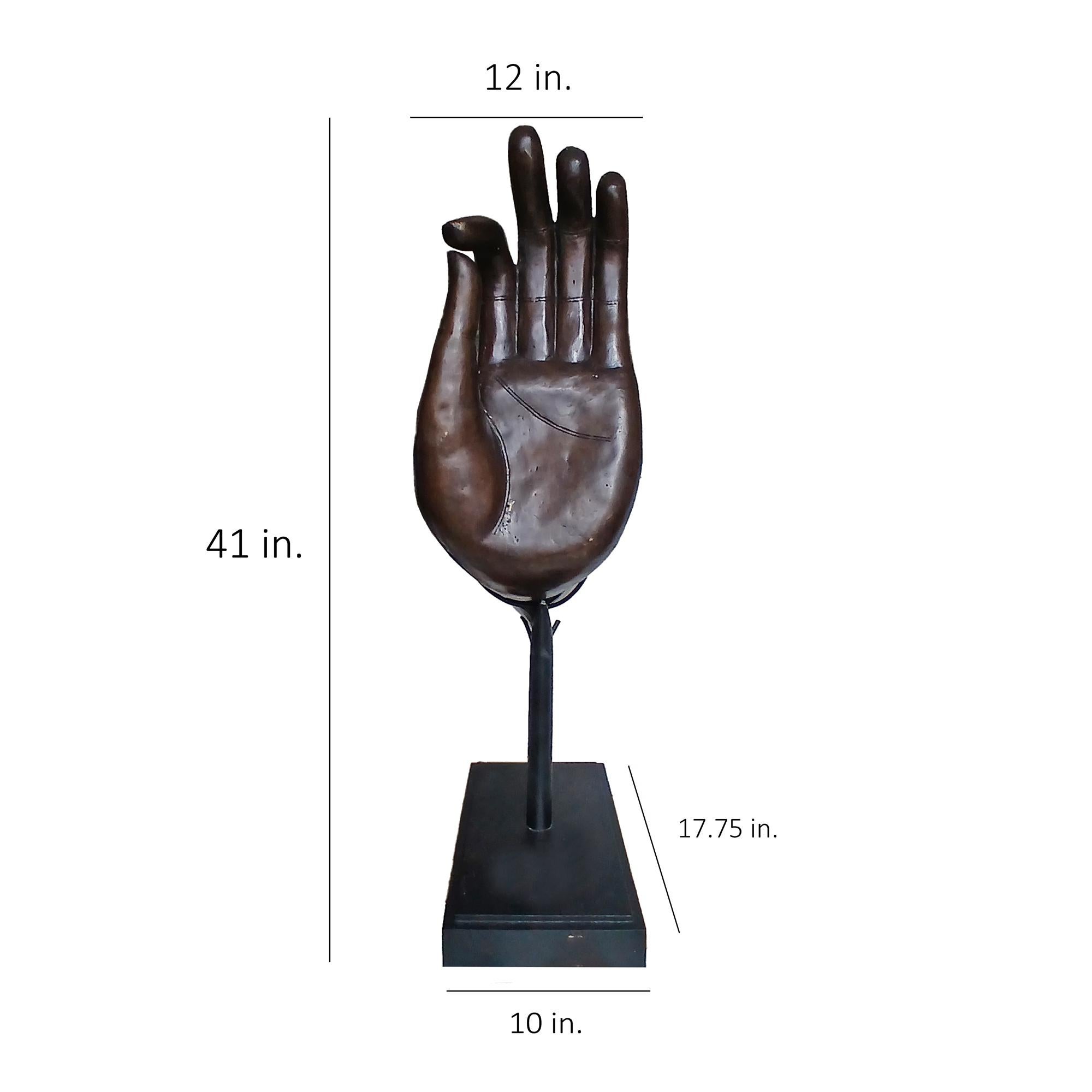 Late 20th Century Bronze Buddha Hand en vente 12