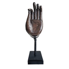 Late 20th Century Bronze Buddha Hand