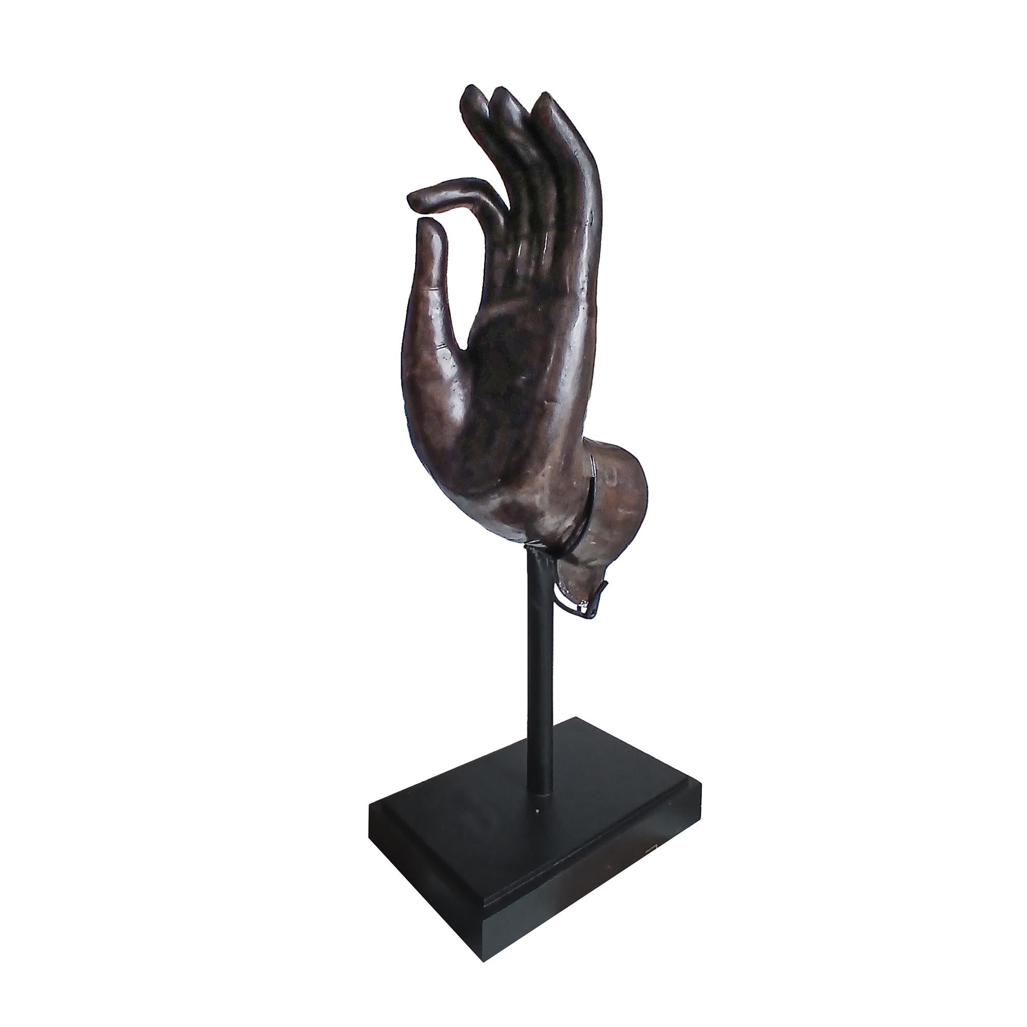 Late 20th Century Bronze Buddha Hand en vente 2