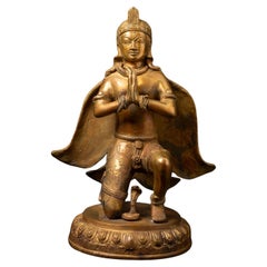 Late 20th century Bronze Nepali Garuda statue from Nepal