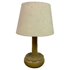 Brutalistische Keramik-Tischlampe des späten 20. Jahrhunderts