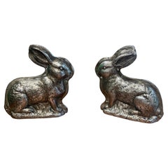 Late 20th Century Bunny Rabbit Decor - A Pair