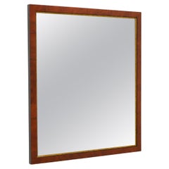 Late 20th Century Burl Elm Rectangular Wall Mirror