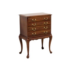Late 20th Century Cherry Queen Anne Style Silver Chest