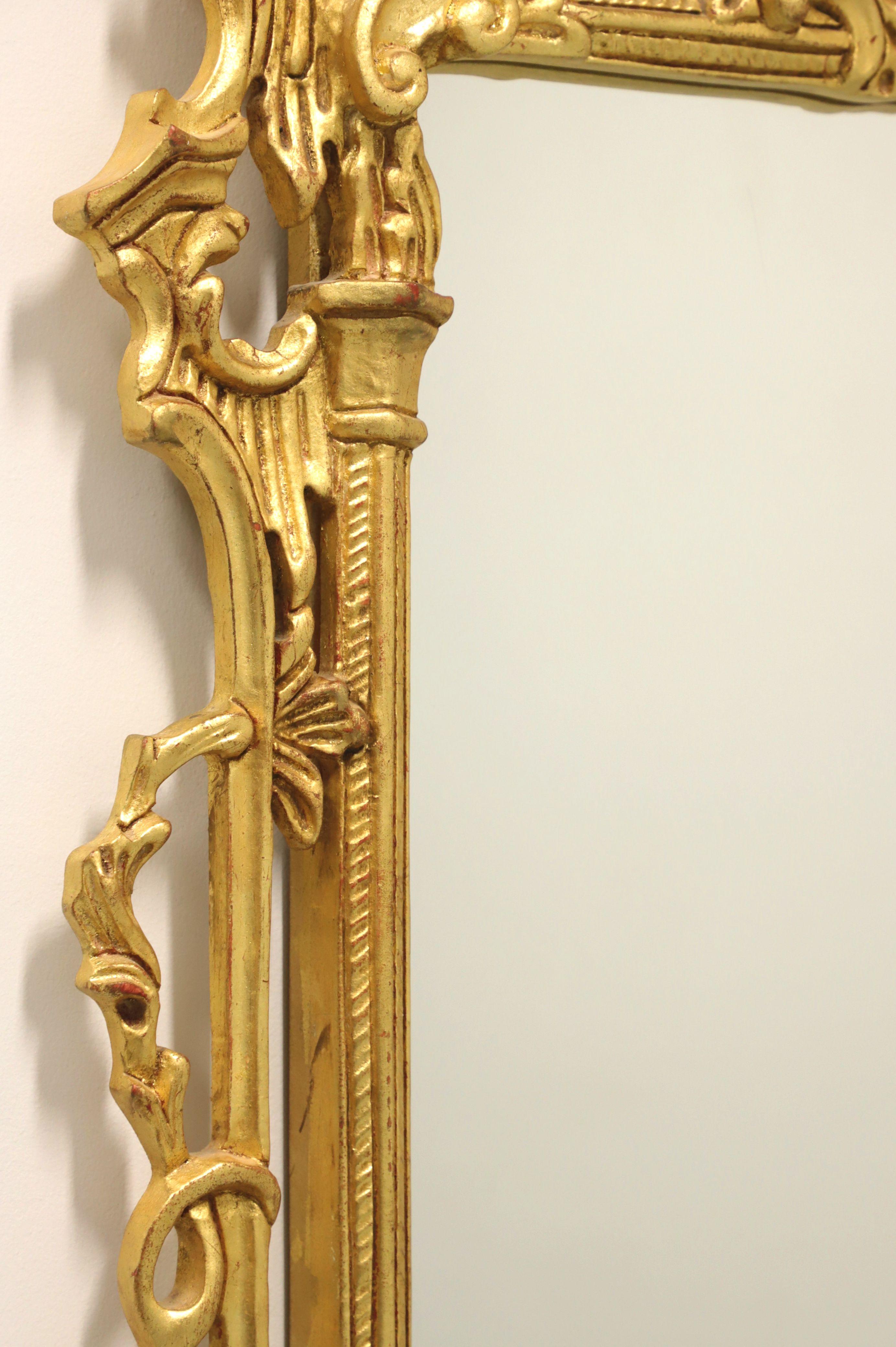 Italian LABARGE Chinese Chippendale Pagoda Golden Wall Mirror