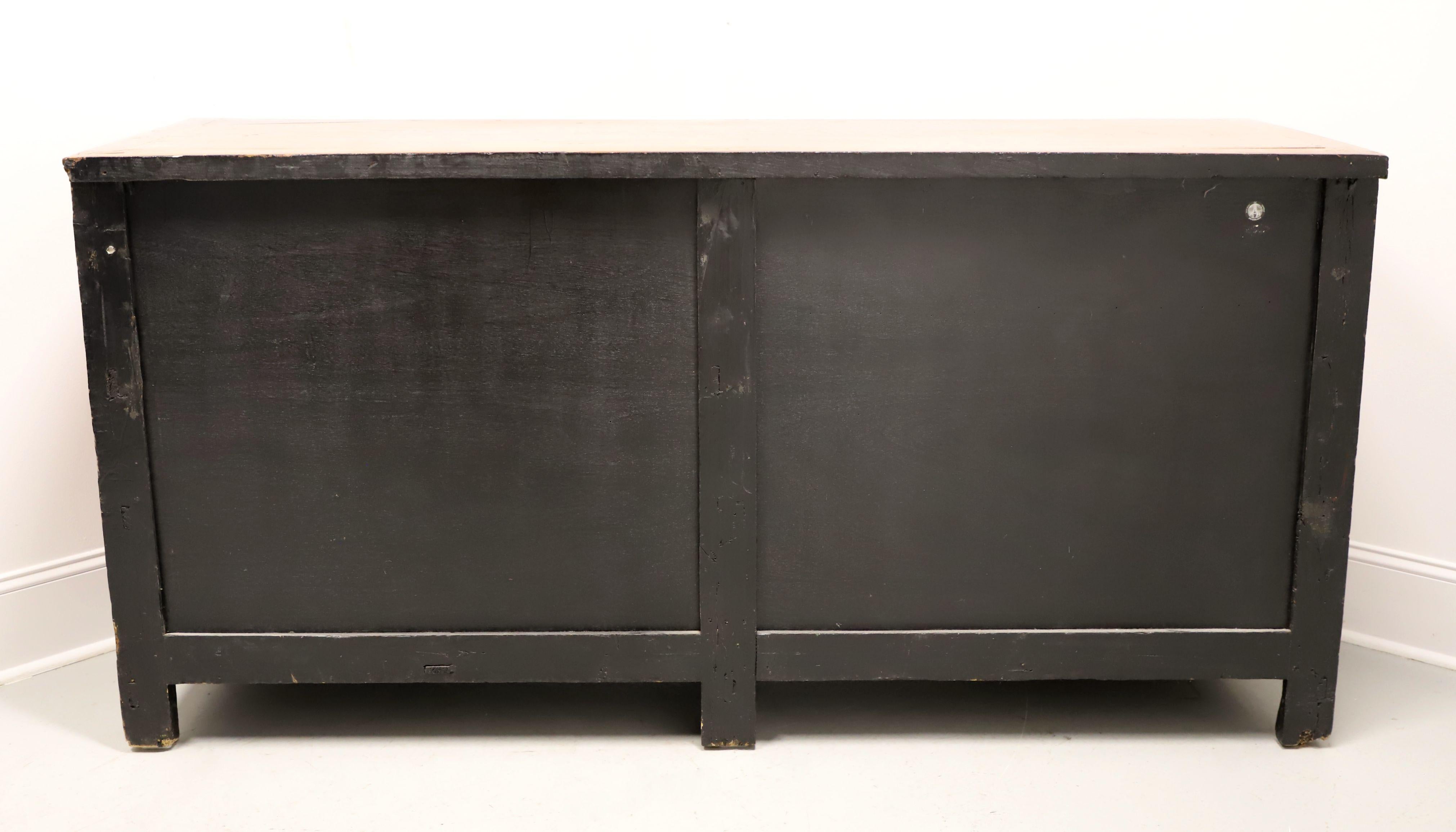 Late 20th Century Chinese Elm Buffet Credenza In Good Condition For Sale In Charlotte, NC