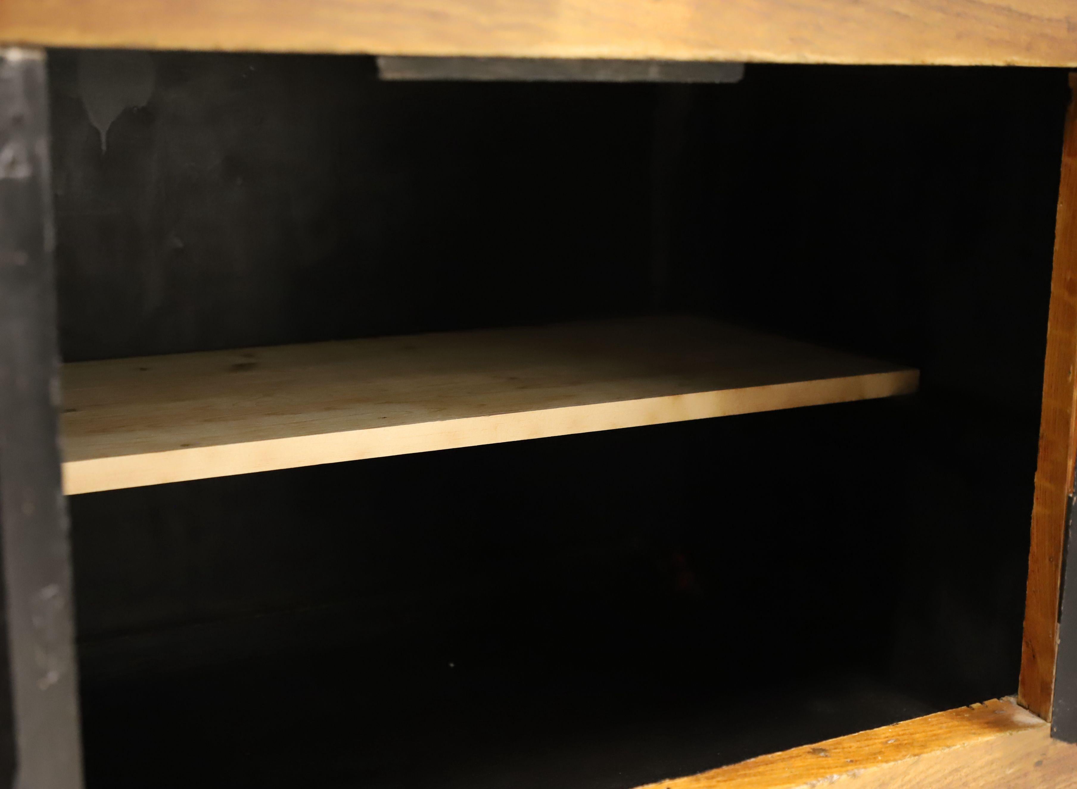 Late 20th Century Chinese Elm Buffet Credenza For Sale 4
