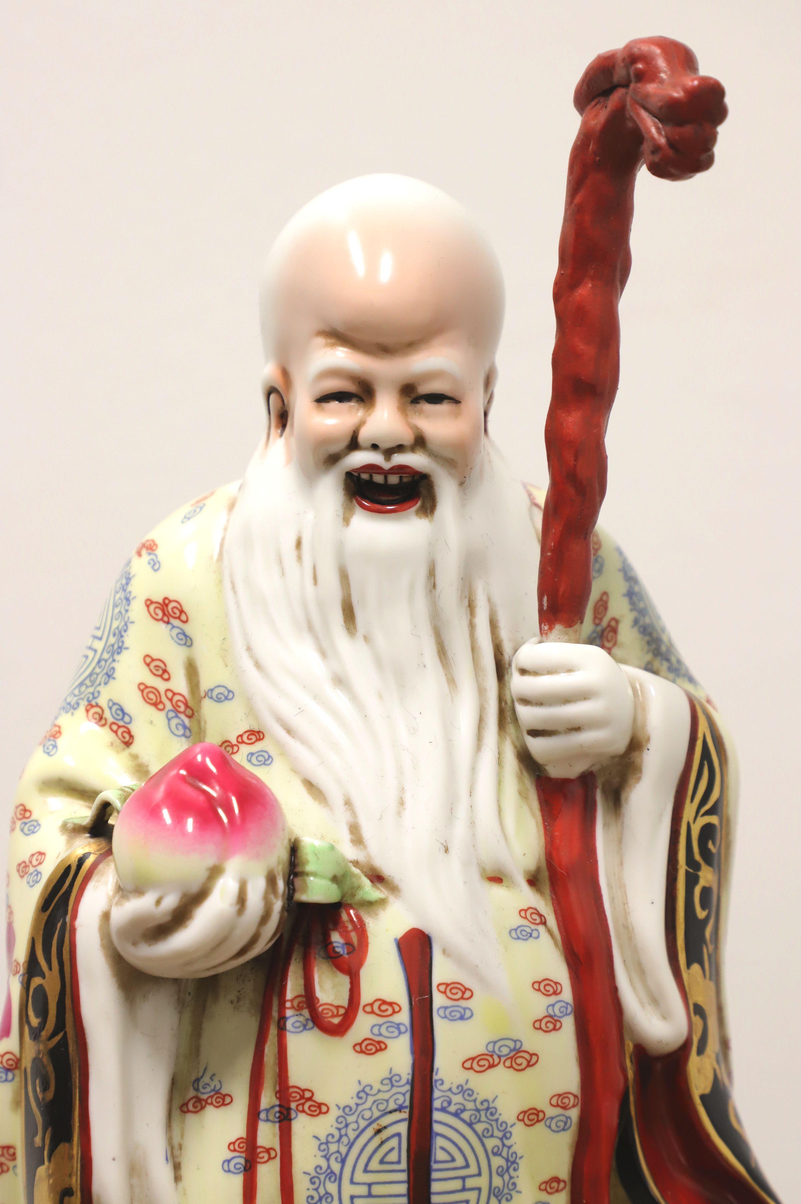 Porcelain Late 20th Century Chinese Immortal Figure 