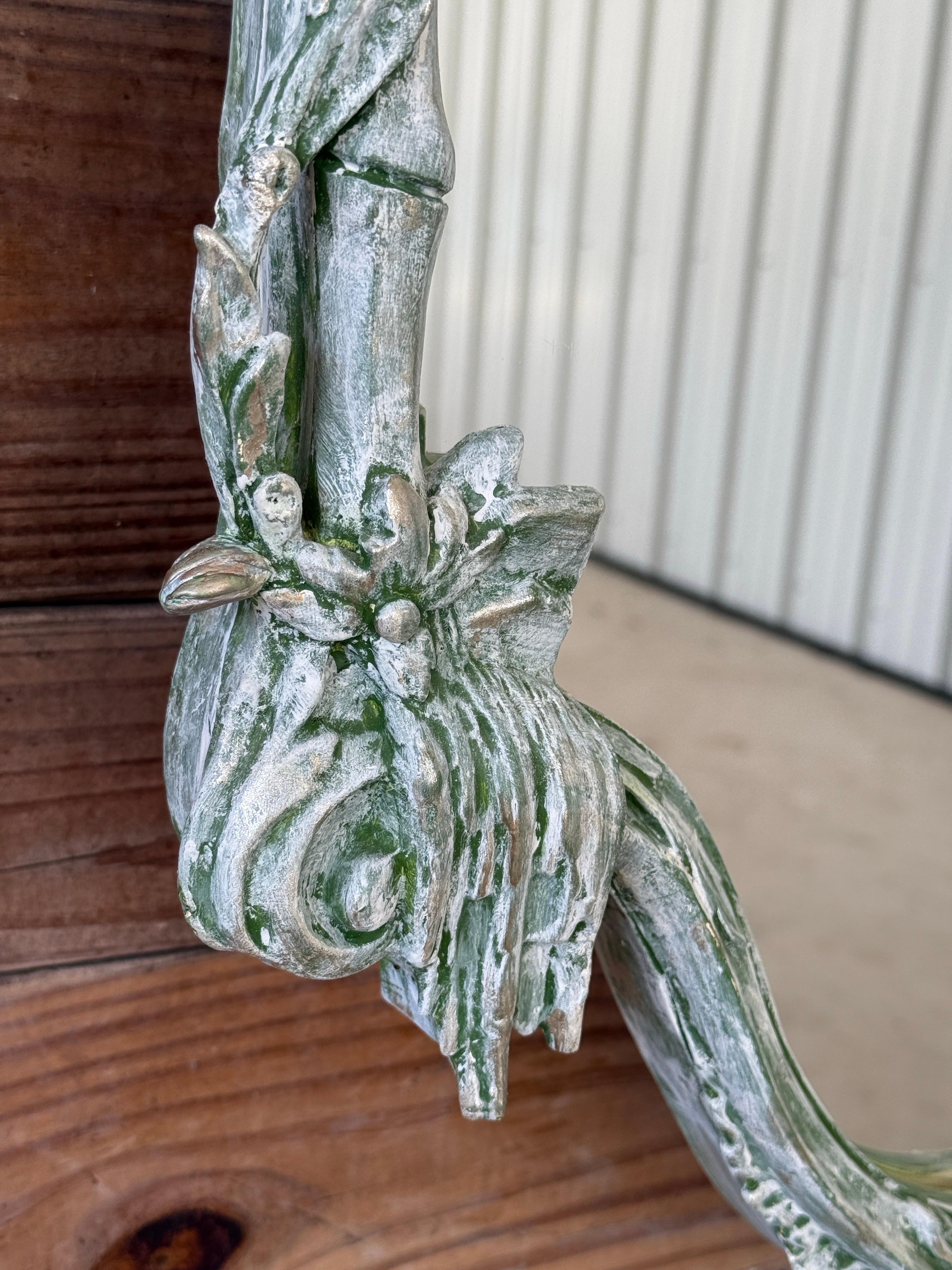 Chinoiserie Regency-Skulptur-Wandspiegel mit Pagoden-Ho Ho Ho-Vogel aus dem späten 20. Jahrhundert im Angebot 9