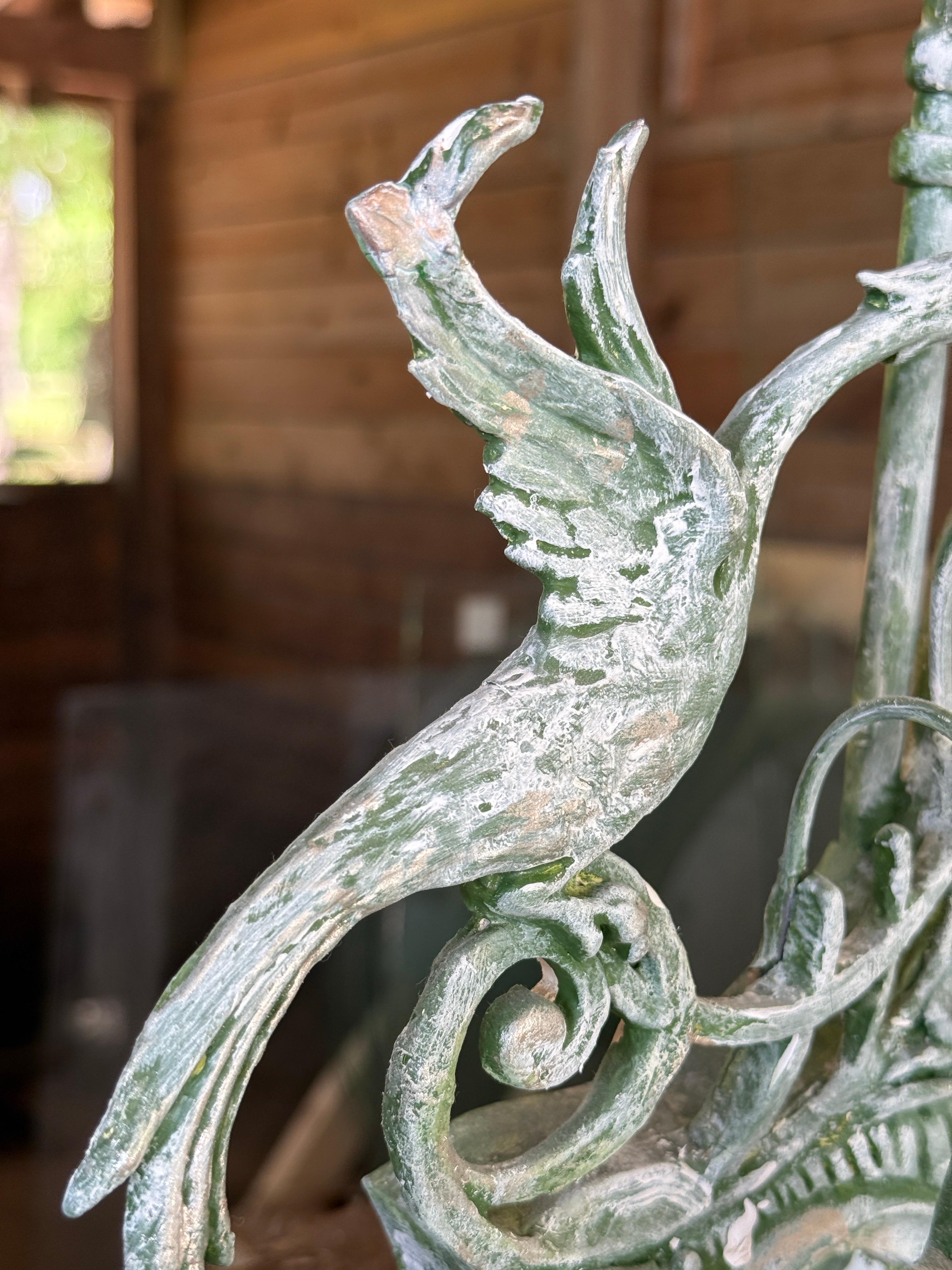 Chinoiserie Regency-Skulptur-Wandspiegel mit Pagoden-Ho Ho Ho-Vogel aus dem späten 20. Jahrhundert im Angebot 1