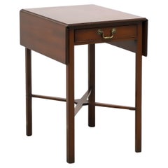 Late 20th Century Chippendale Drop-Leaf End Side Table