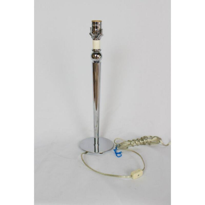 American Late 20th Century Chrome Table Lamp For Sale