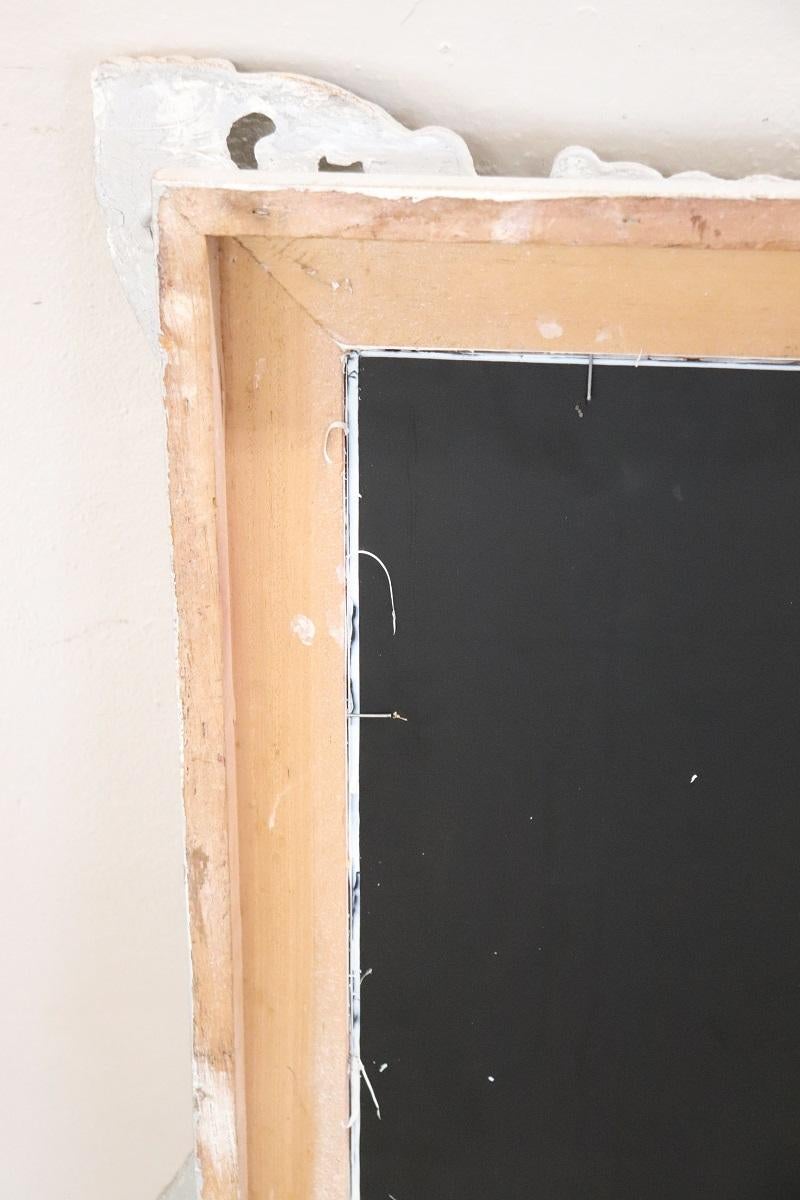 Fin du 20e siècle Miroir mural en bois laqué de style Classic en vente 4