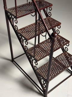 Late 20th Century Classical Library Staircase