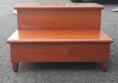 Late 20th Century Councill Furniture Solid Mahogany Bed Steps Library Step
