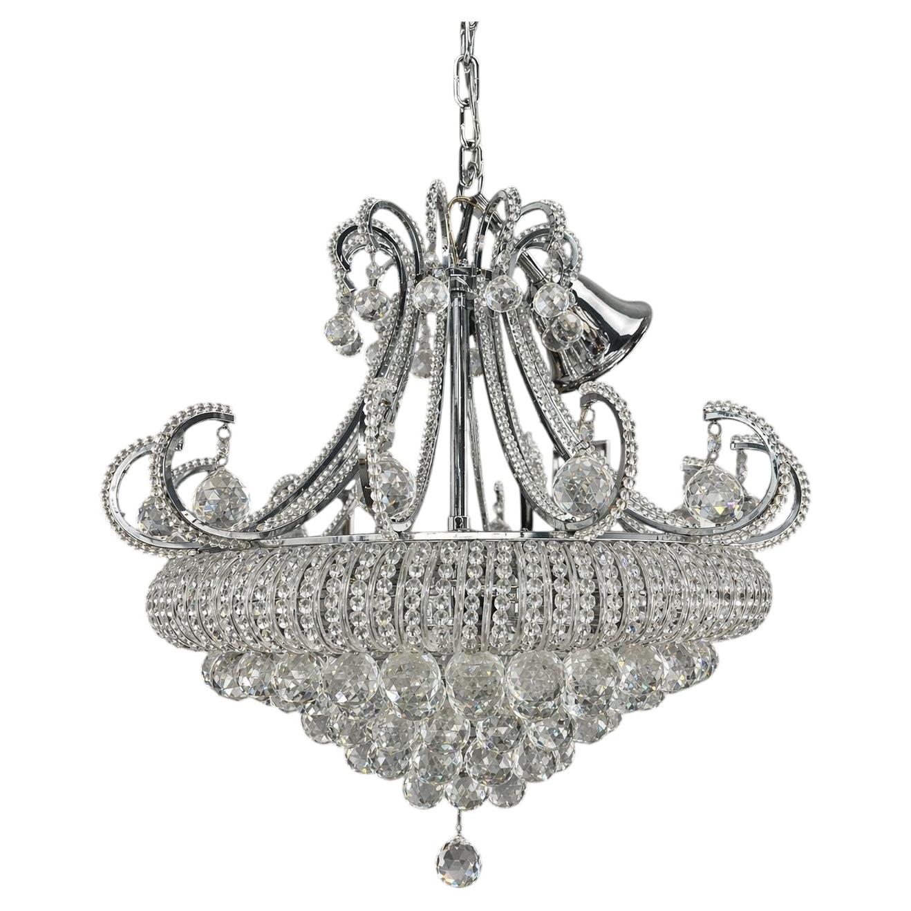 Late 20th Century Crystal Chandelier
