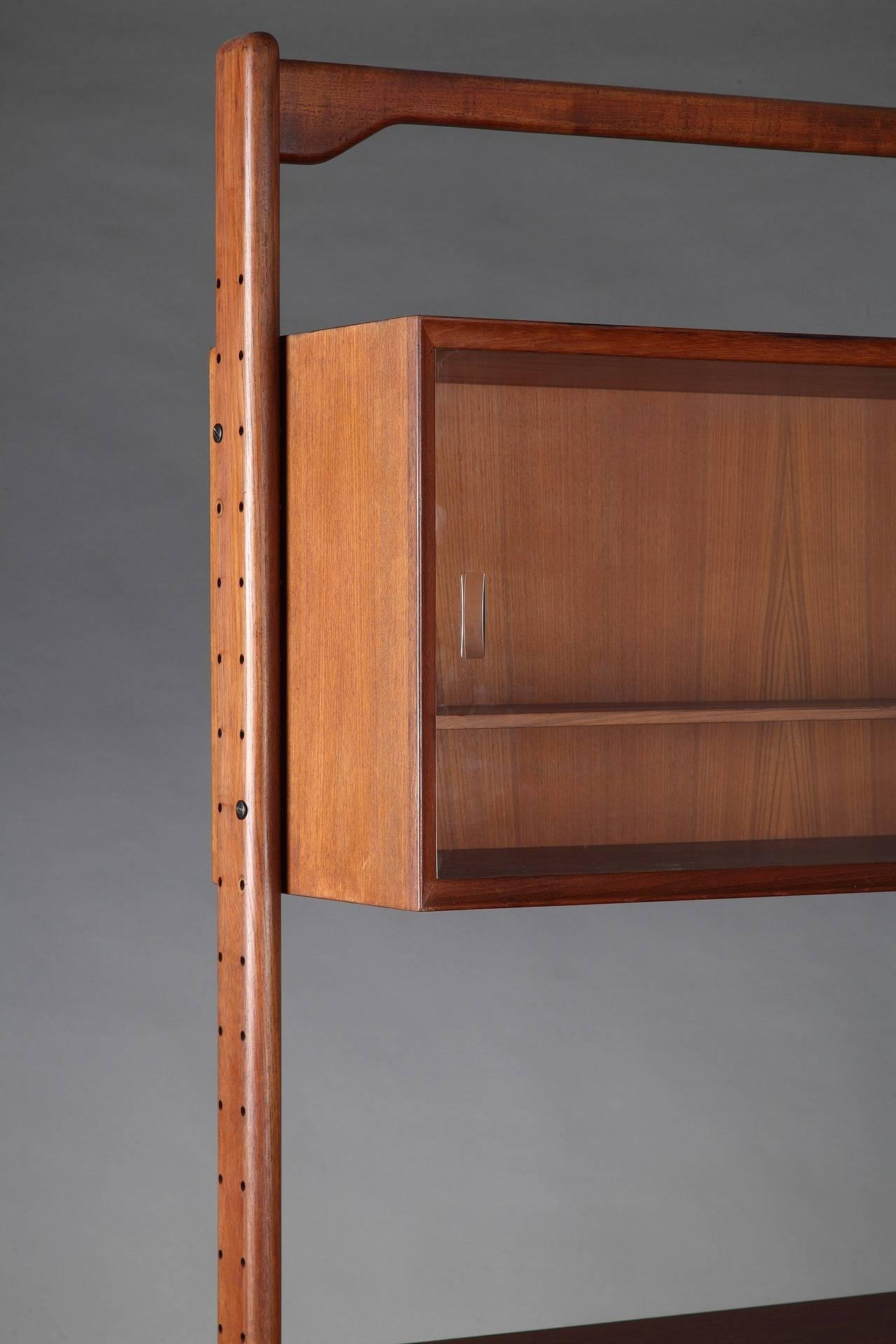 Late 20th Century Danish Teak Modular Bookcase In Good Condition In Paris, FR