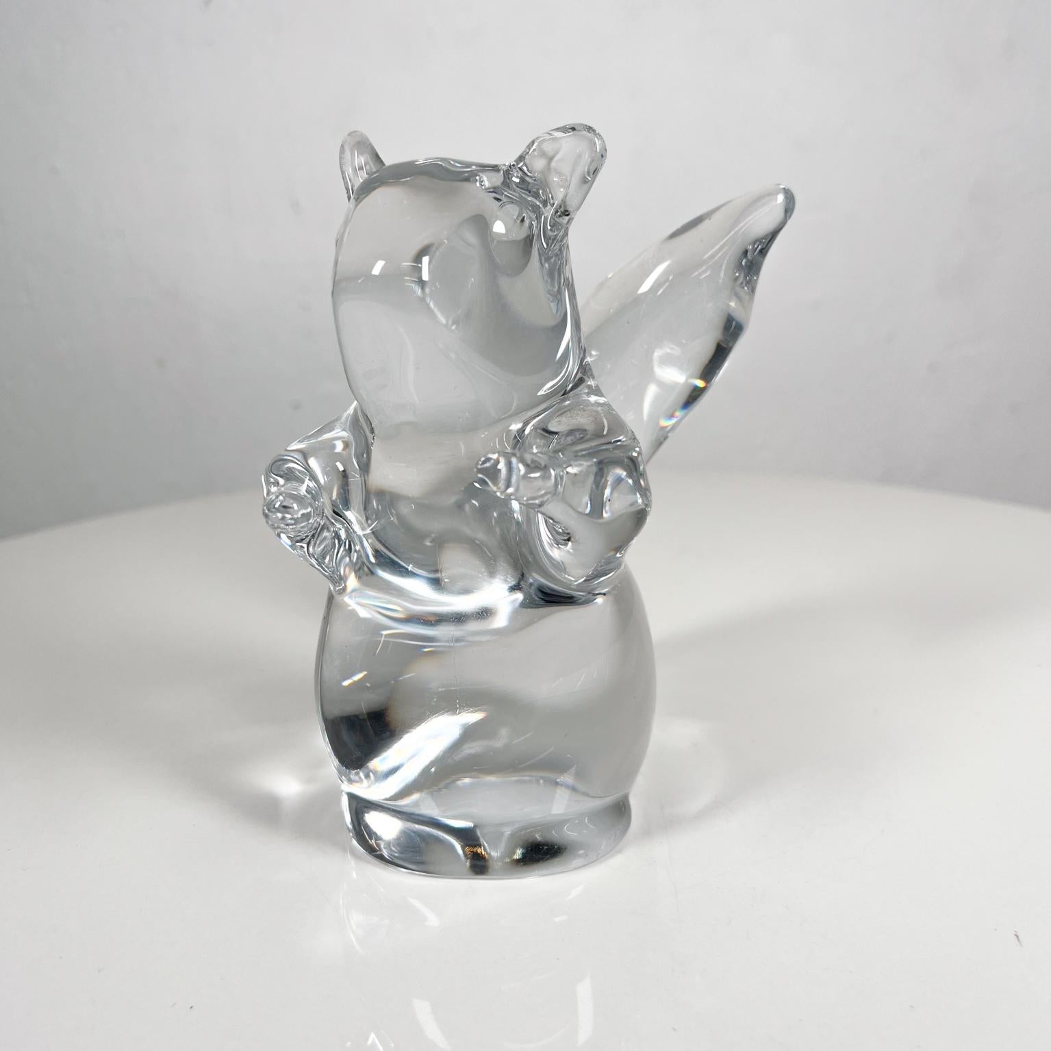Daum France Lead Crystal Squirrel Figurine Sculpture
Signed by maker made in France.
4.5 d x 4 w x 6 h
Original vintage preowned condition
See images provided.