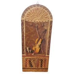 Legno decorativo dipinto a crepapelle della fine del XX secolo  Appendi a parete  Pannello