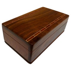 Mid-Century Decorative Wood Box Inlay Detail