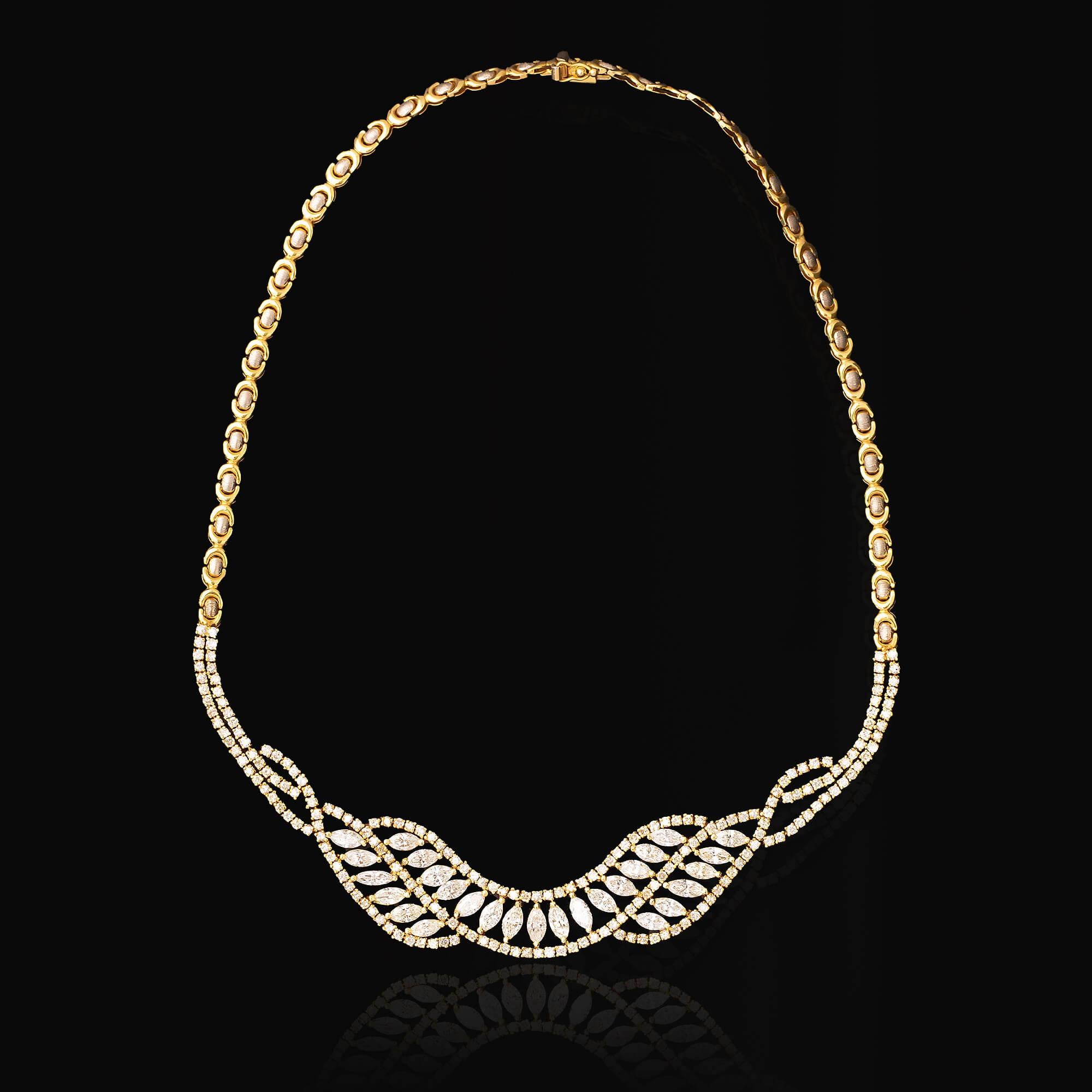 Collana di diamanti della fine del XX secolo, circa anni '90 In condizioni ottime in vendita a ADELAIDE, SA