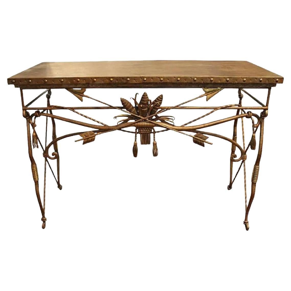 Console Cross Arrow eclettica della fine del XX secolo in vendita