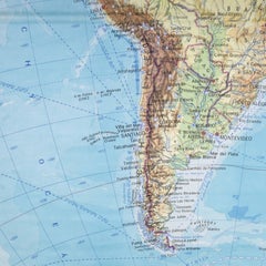 Mapa geográfico educativo de finales del siglo XX - Topografía sudafricana (1728.4)