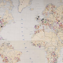 Mapa geográfico educativo de finales del siglo XX - Worlds Resources