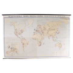 Carte géographique éducative de la fin du 20e siècle - Worlds Resources