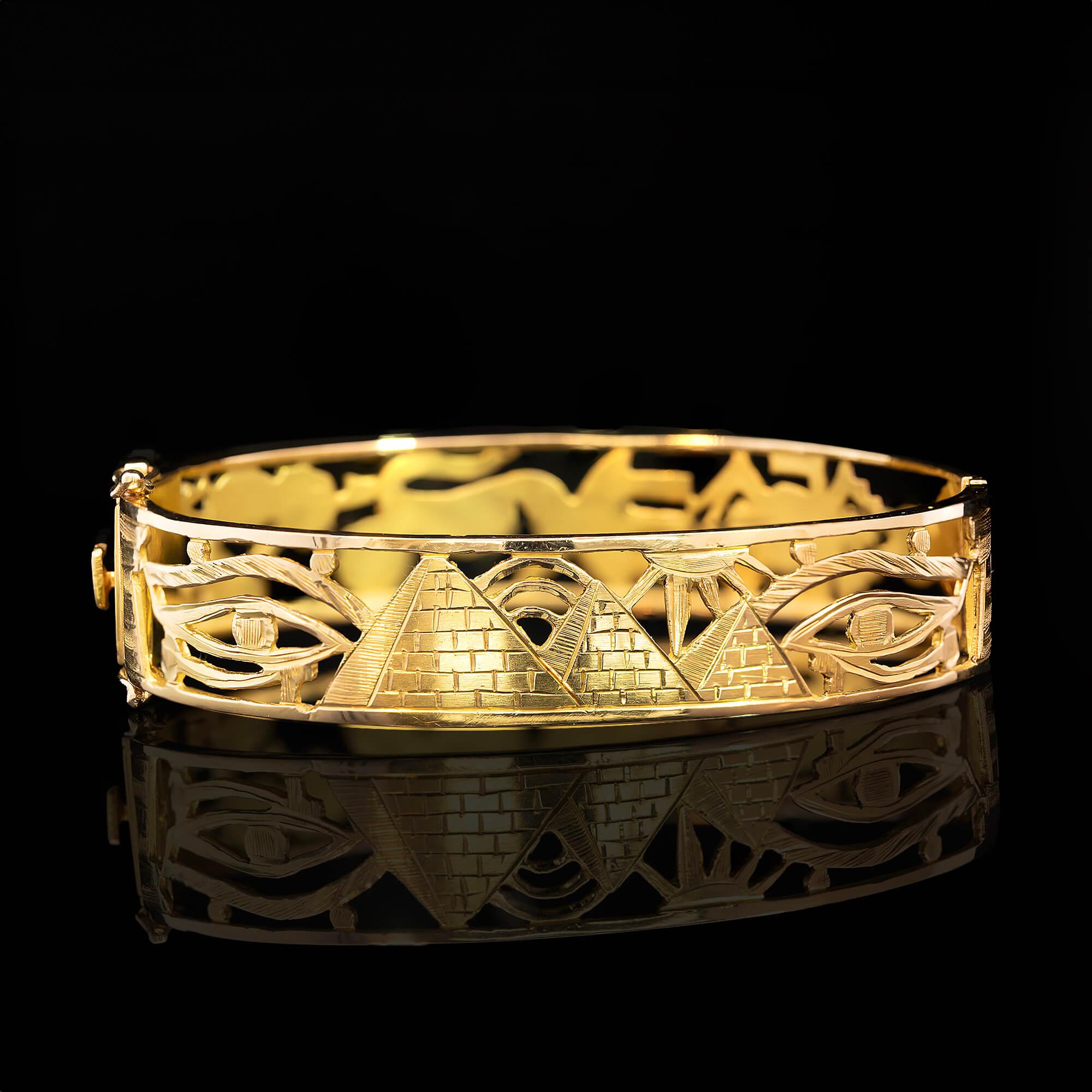 Moderne Bracelet égyptien de la fin du 20e siècle Circa 1990 en vente