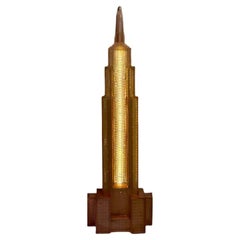 Late 20th-Century Empire State Building Skyscraper Floor Lamp, Italy