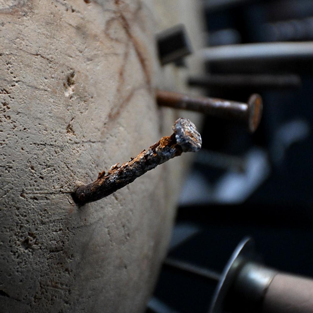 Pine Late 20th Century encased art installation entitled “Heart Ache” For Sale