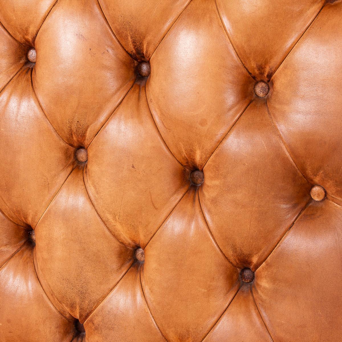 Late 20th Century English Leather Wing Back Chair, circa 1980 6