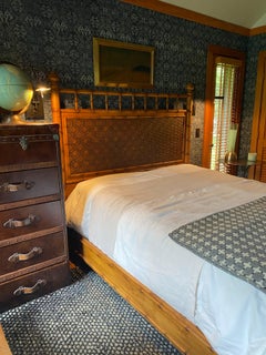 Late 20th Century English Queen Size Bamboo Poster Bed