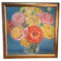 Pintura floral de finales del siglo XX