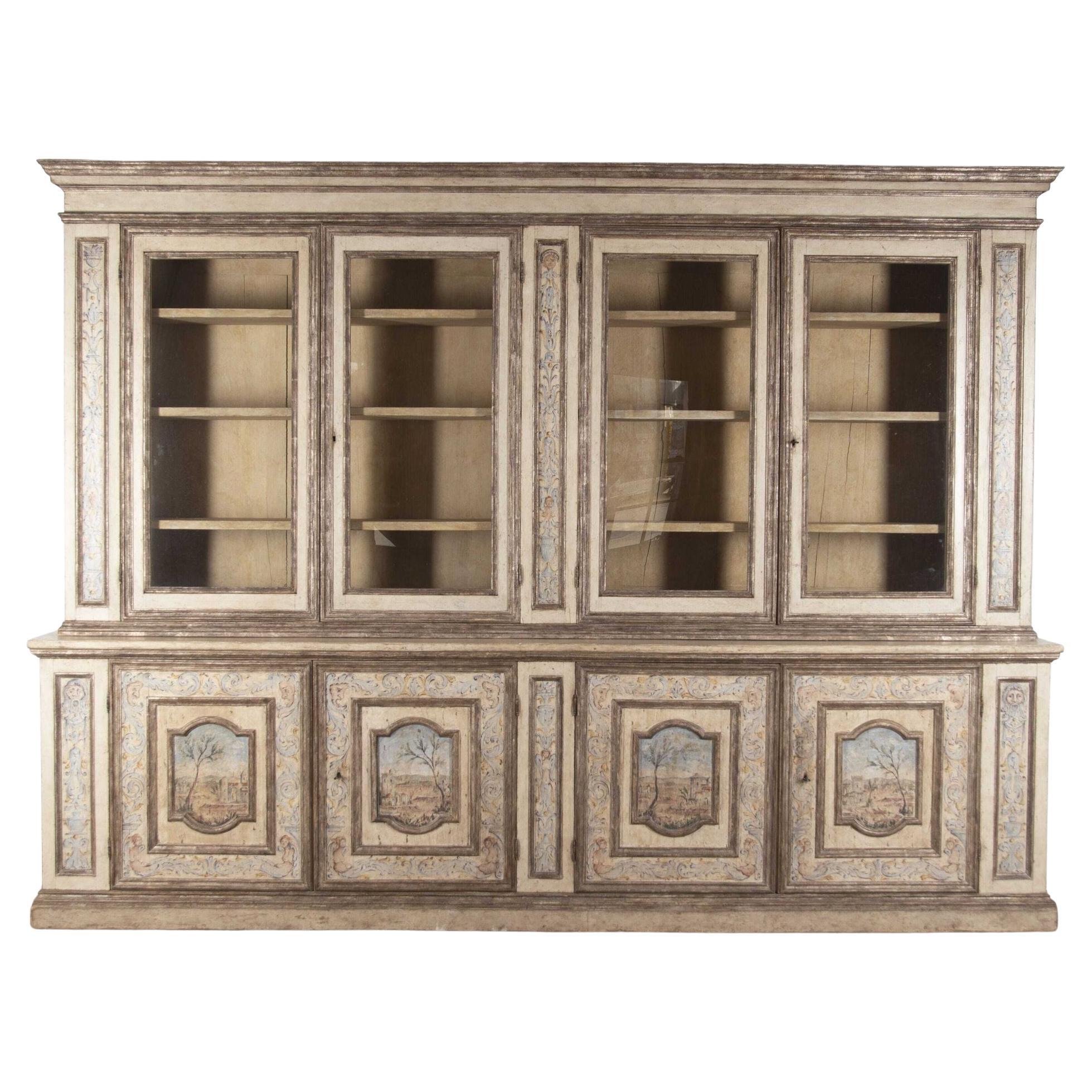 Late 20th Century Florentine Style Bookcase For Sale
