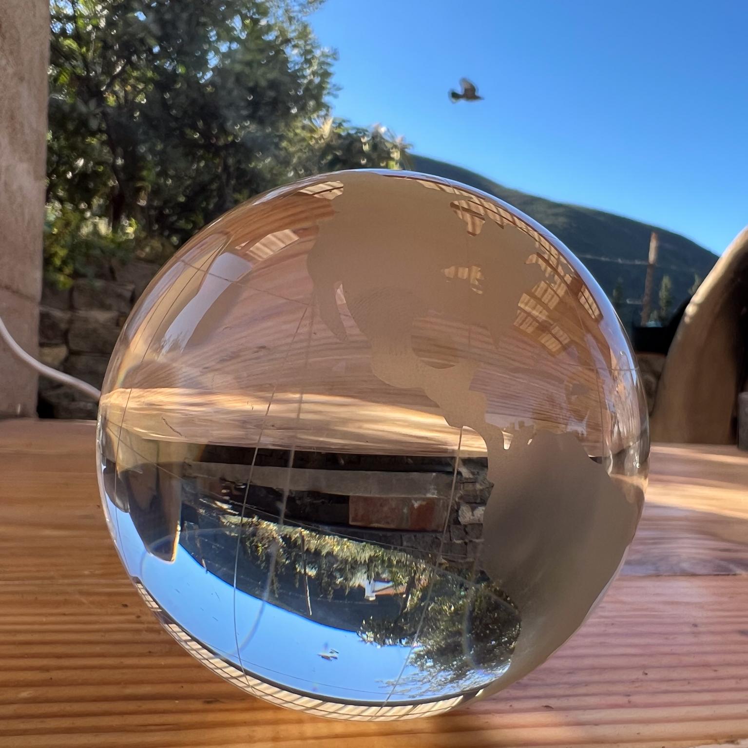 Sphère de Healing World Ball moderniste en cristal d'art verre 3