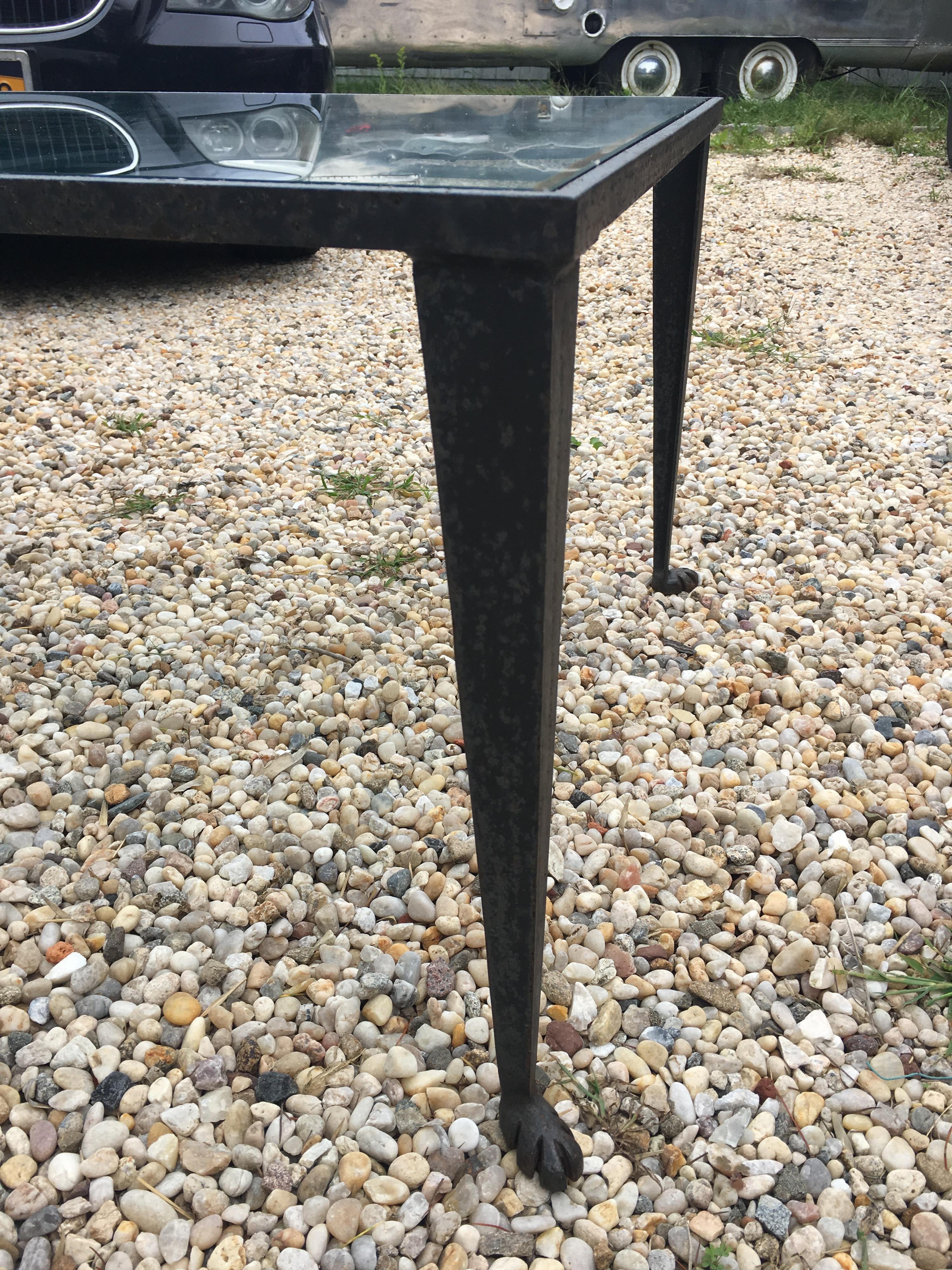Late 20th Century Forged Iron and Glass Coffee Table by La Forge Francaise 13