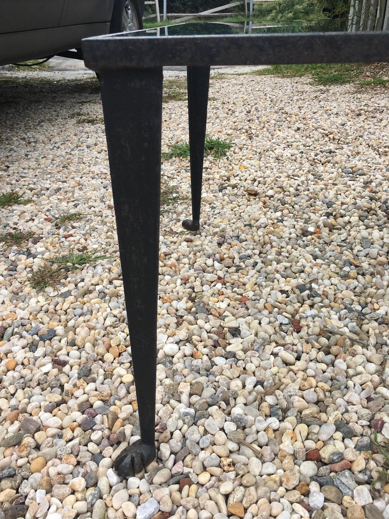 Late 20th Century Iron and Glass Coffee Table by La