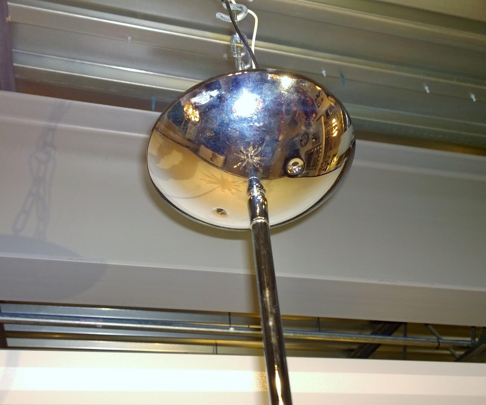 14-Arm / Socket Lightolier Chrome Sputnik with Tubular Bulbs Chandelier 2