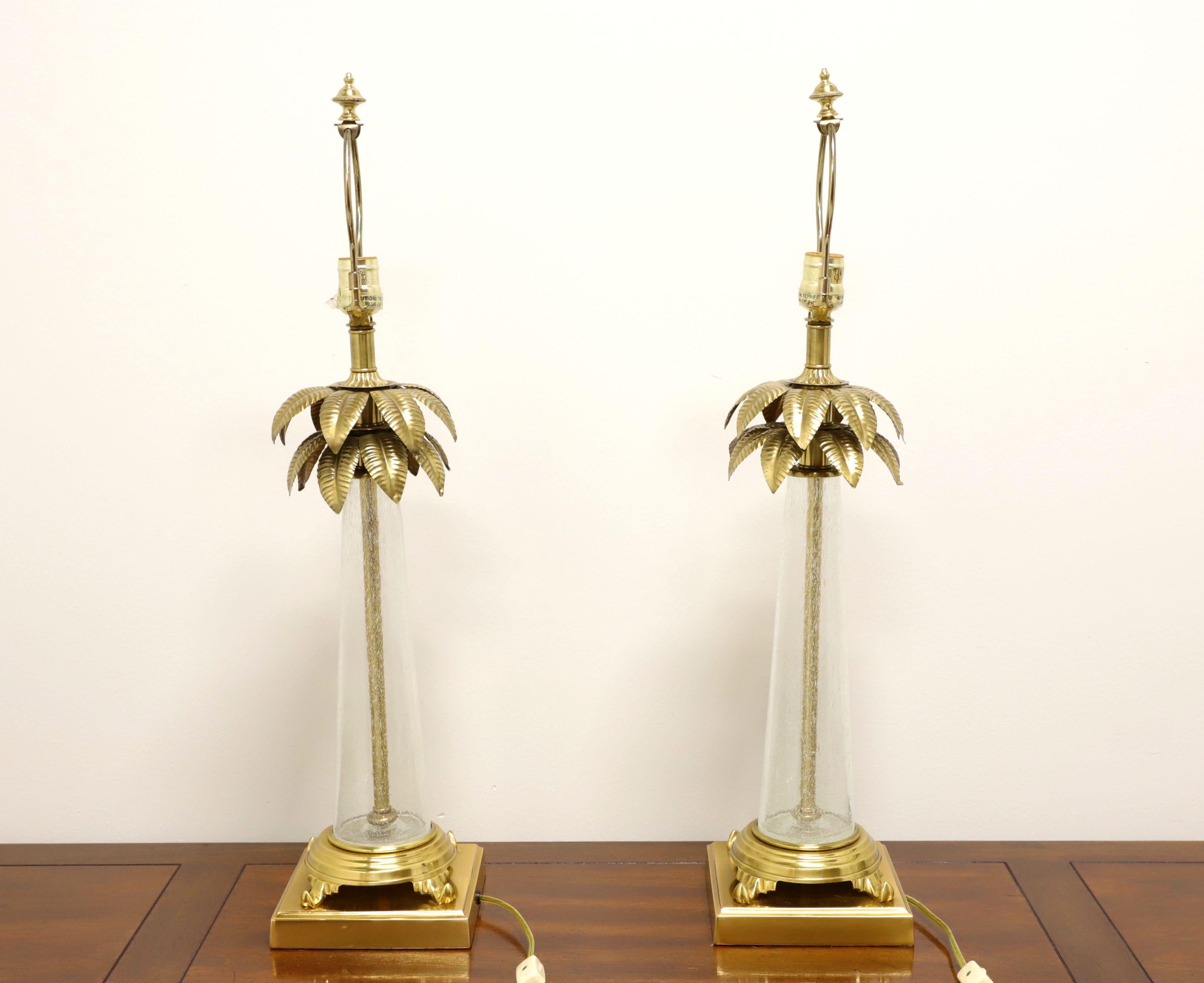 American  FREDERICK COOPER Late 20th Century Palm Tree Table Lamps - Pair