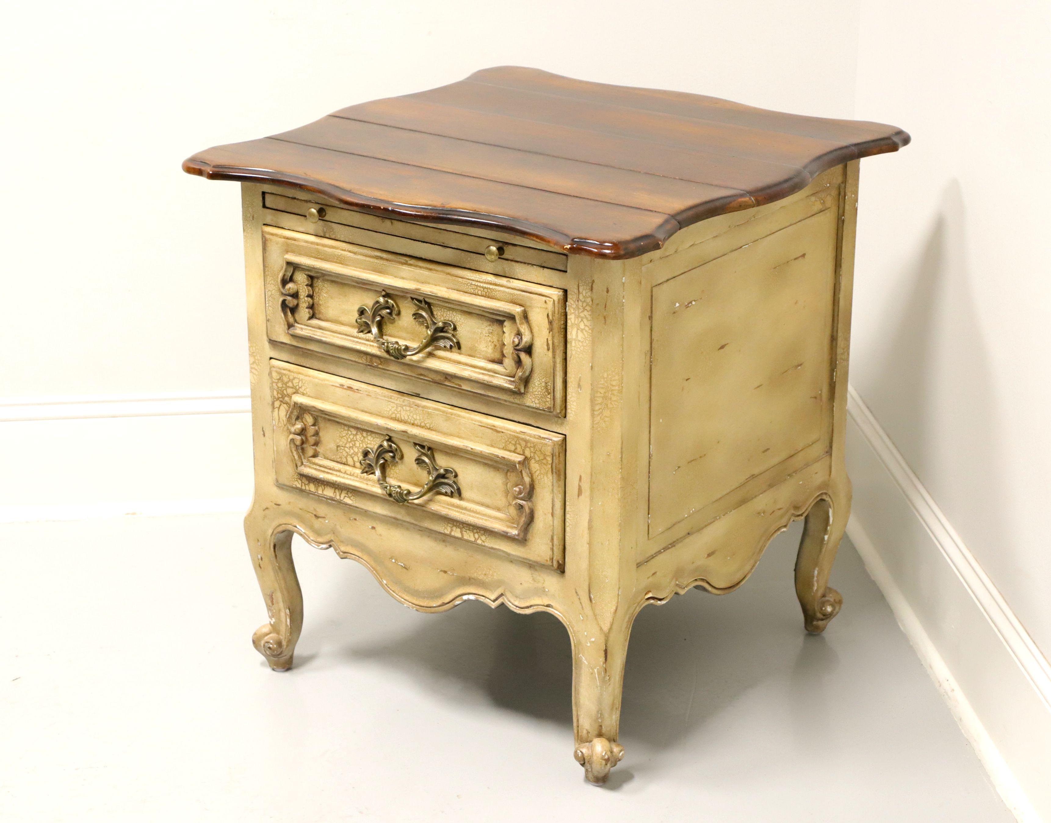 Late 20th Century French Country Style Plank Top Nightstand For Sale at ...