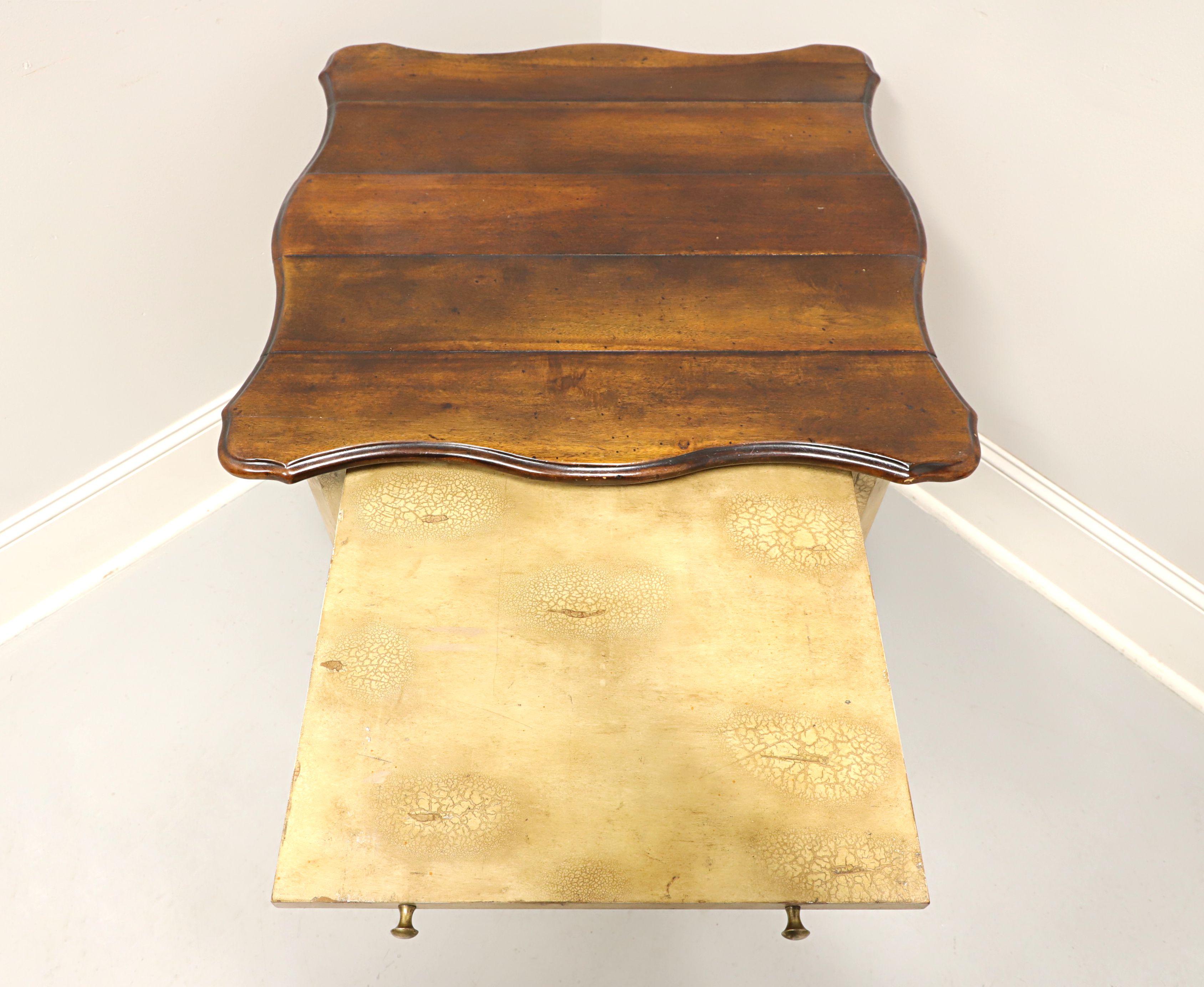 French Provincial Late 20th Century French Country Style Plank Top Nightstand For Sale